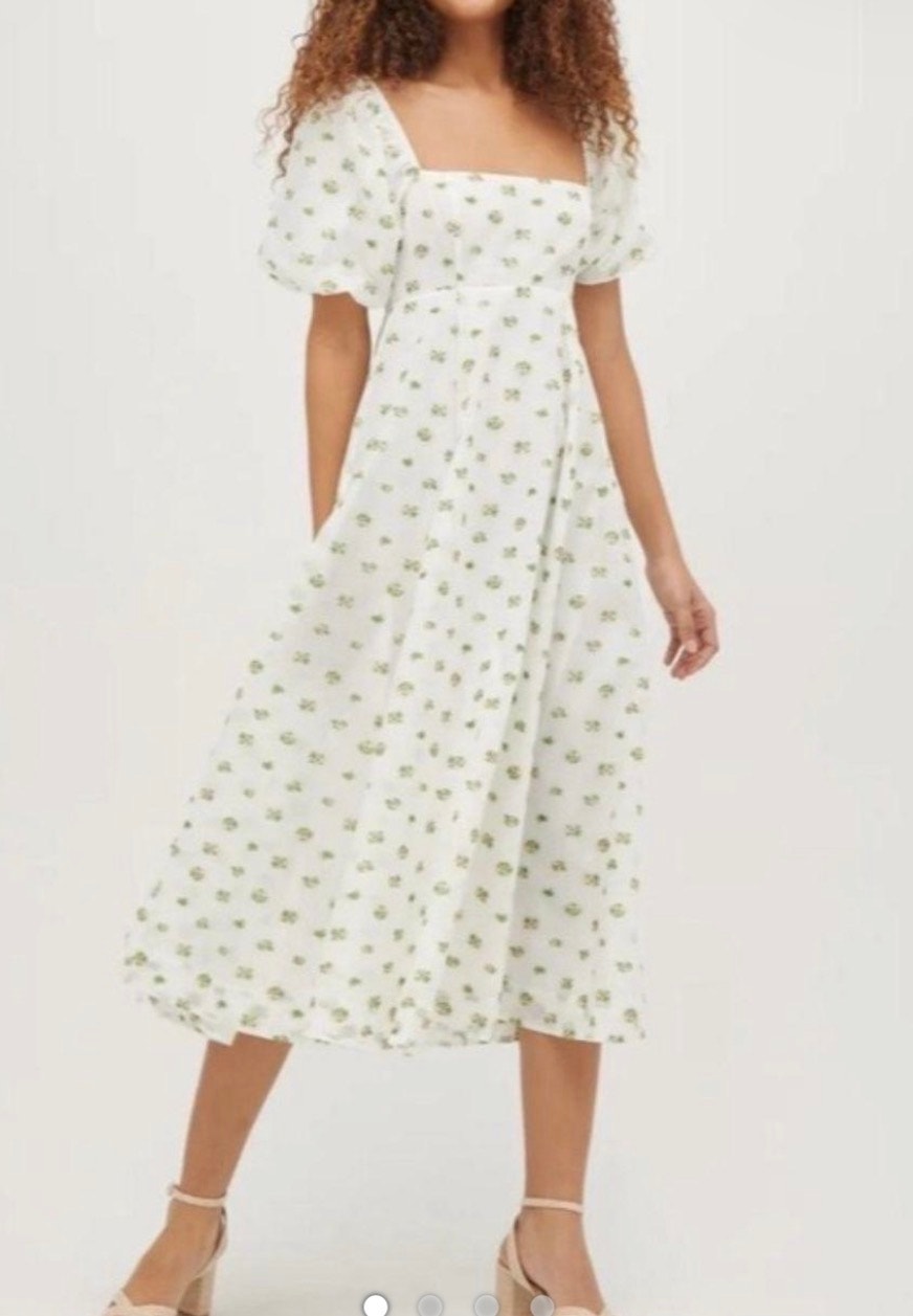 Hill House Home Limited Edition Nap Dress Matilda Floral Organza Size Small New
